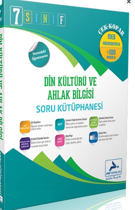 7.Sınıf Din Kültürü ve Ahlak Bilgisi Soru Kütüphanesi 