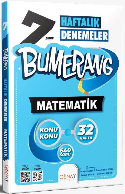 7. Sınıf Matematik Bumerang 32 Haftalık Denemeler 