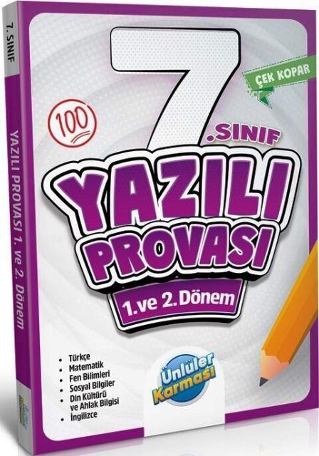 7. Sınıf Yazılı Provası 1. ve 2. Dönem