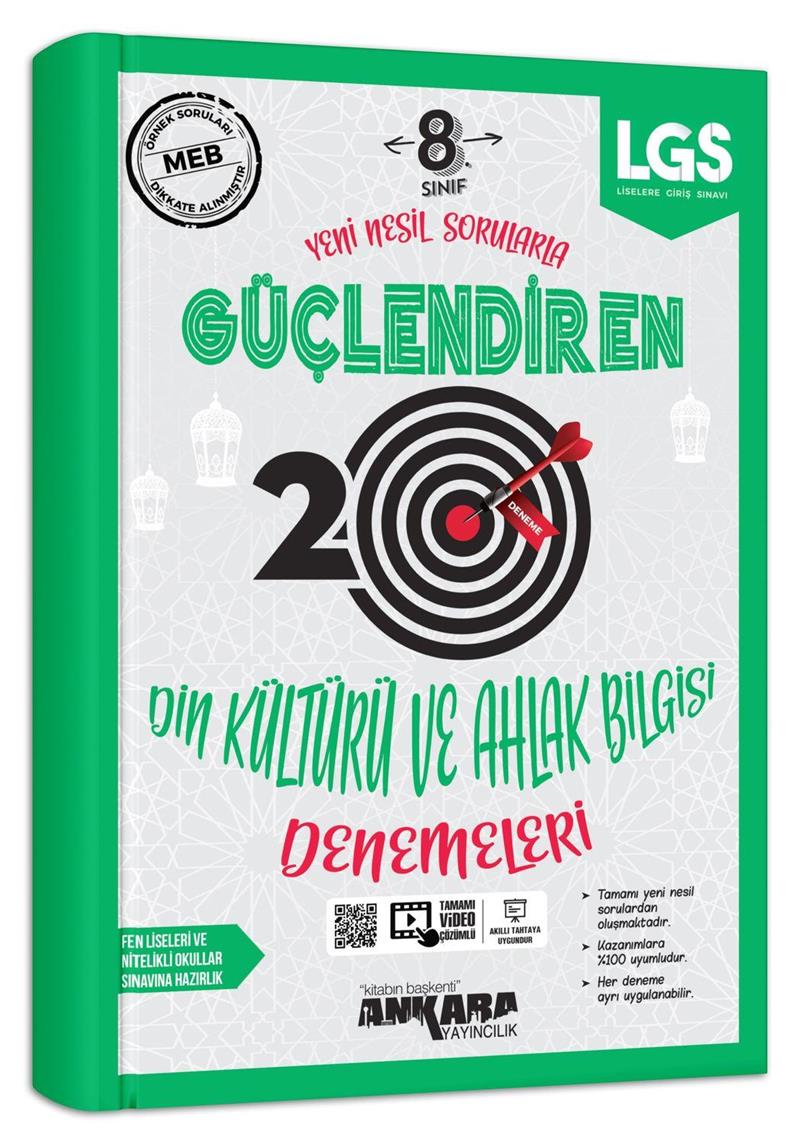 8. Sınıf Güçlendiren Din Kültürü Ve Ahlak Bilgisi 20 Deneme Sınavı