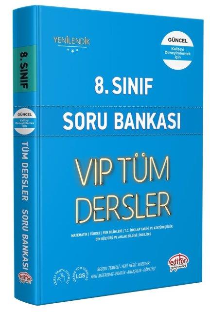 8. Sınıf LGS VIP Tüm Dersler Soru Bankası Mavi Kitap
