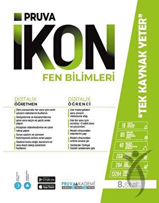 8. Sınıf İkon Fen Bilimleri Konu Anlatım Kitabı Pruva Akademi