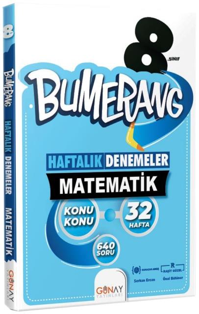 8. Sınıf LGS Matematik Bumerang 32 Haftalık Denemeler