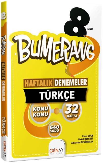 8. Sınıf LGS Türkçe Bumerang 32 Haftalık Denemeler