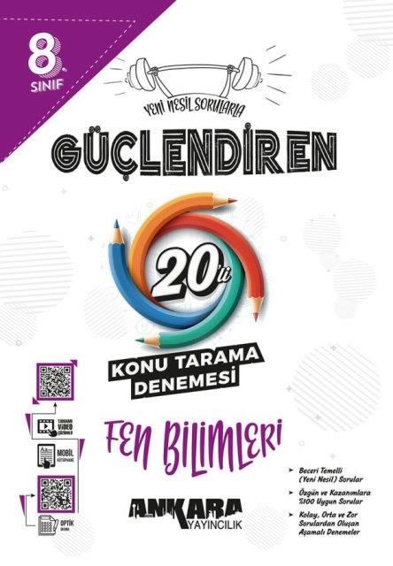 8. Sınıf LGS Güçlendiren Fen Bilimleri 20'li Konu Tarama Denemesi