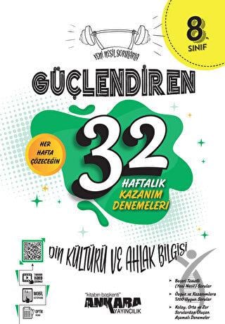 8. Sınıf LGS Din Kültürü ve Ahlak Bilgisi Güçlendiren 32 Haftalık Kazanım Denemeleri