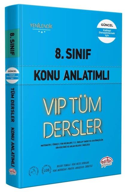 8. Sınıf LGS VIP Tüm Dersler Konu Anlatımlı Mavi Kitap