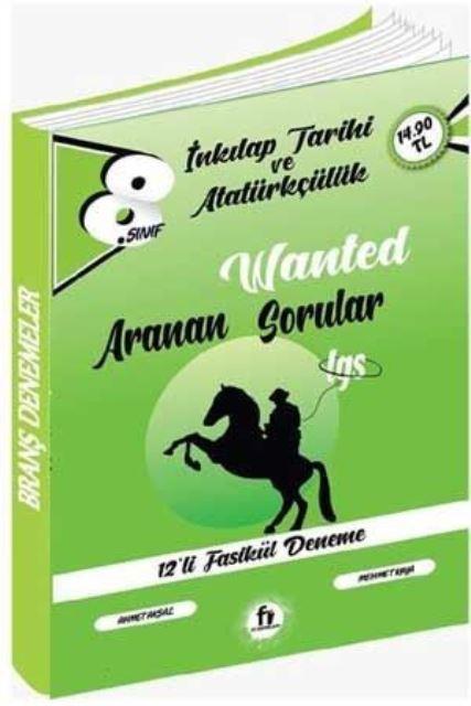 8. Sınıf LGS İnkılap Tarihi ve Atatürkçülük Aranan Sorular 12 li Fasikül Deneme 
