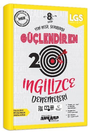 8. Sınıf Güçlendiren İngilizce 20 Deneme Sınavı