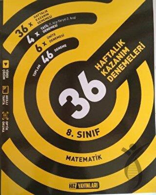 8. Sınıf LGS Matematik 36 Haftalık Kazanım Denemeleri