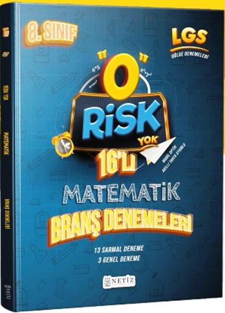 8. Sınıf LGS Matematik 16' Lı Branş Denemesi Risk Yok Serisi