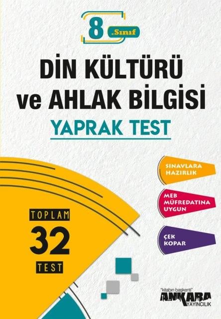 8. Sınıf LGS Din Kültürü ve Ahlak Bilgisi Yaprak Test