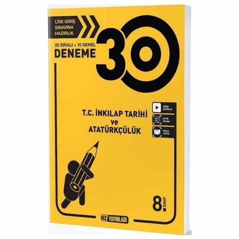 8. Sınıf LGS İnkilap Tarihi 30 lu Deneme