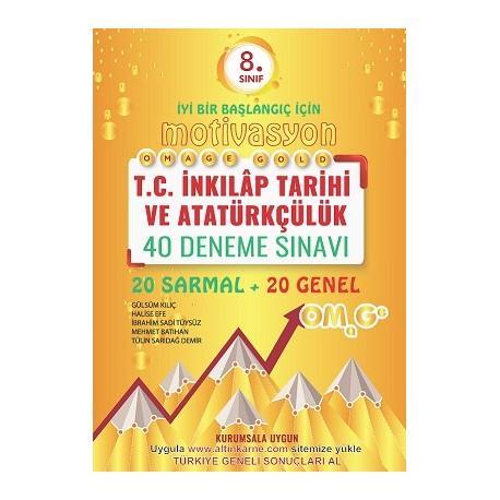 8. Sınıf Gold T.C. İnkılap Tarihi Ve Atatürkçülük 40 Deneme