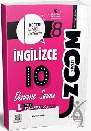 8. Sınıf İngilizce Zoom 1. Dönem 10'Lu Deneme