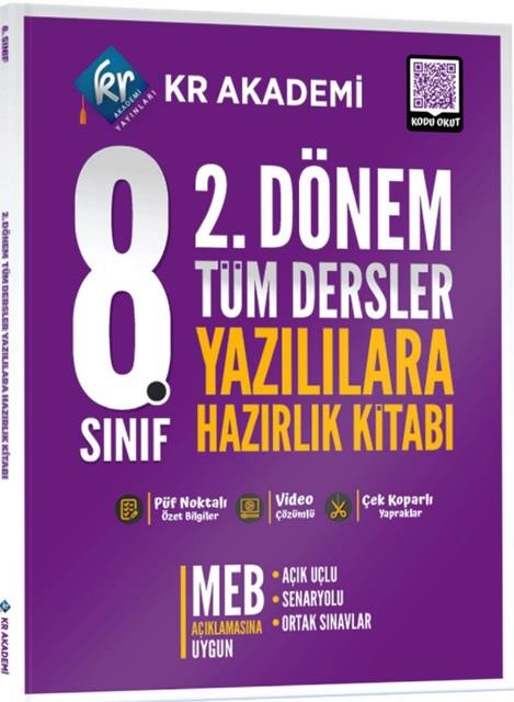 8. Sınıf LGS 2. Dönem Tüm Dersler Yazılılara Hazırlık Kitabı