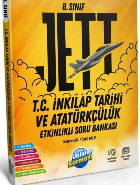 8. Sınıf LGS Jett T.C. Inkılap Tarihi Ve Atatürkçülük Etkinlikli Soru Bankası