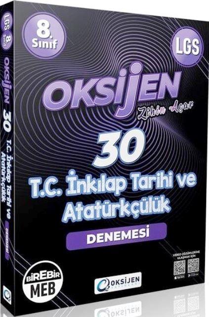 8. Sınıf LGS T.C. İnkılap Tarihi ve Atatürkçülük 30 Deneme