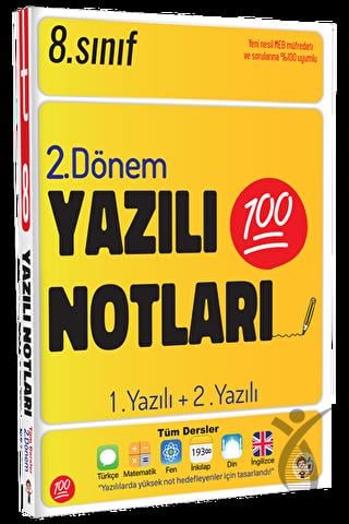 8. Sınıf LGS Yazılı Notları 2. Dönem 1. ve 2. Yazılı