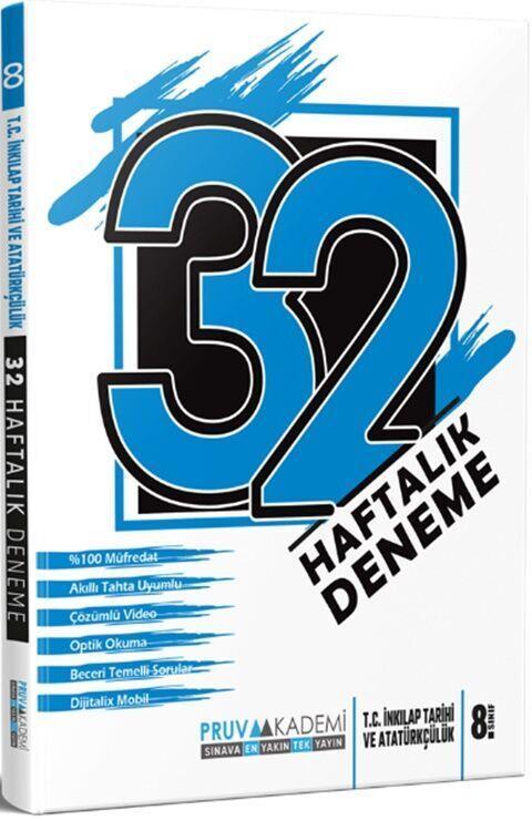 8. Sınıf T.C. İnkılap Tarihi ve Atatürkçülük 32 Haftalık Deneme