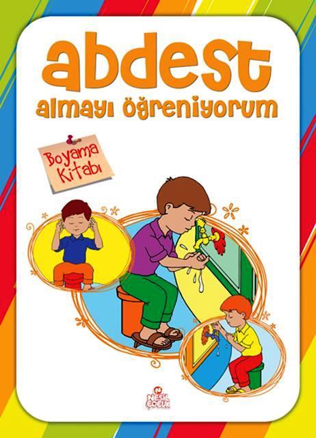 Abdest Almayı Öğreniyorum Boyama Kitabı