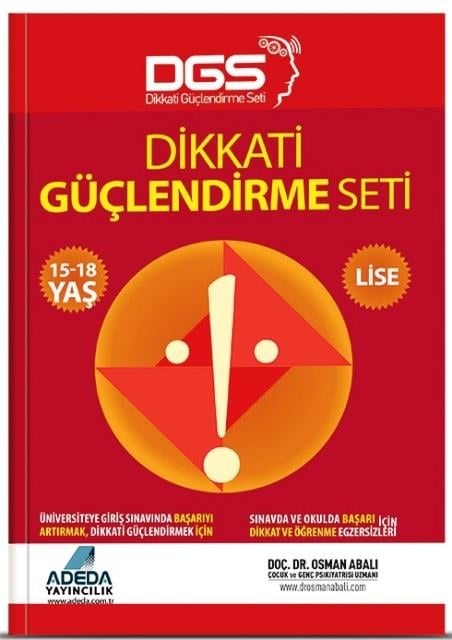 Adeda - DGS Dikkati Güçlendirme Seti  Lise 15-18 Yaş
