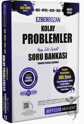 AGS-KPSS-ALES-DGS Ezberbozan Kolay Problemler Tamamı Çözümlü Soru Bankası