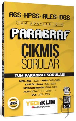 AGS KPSS ALES DGS Tüm Adaylar İçin Paragraf Tamamı PDF Çözümlü Tüm Paragraf Soruları Çıkmış Sorular