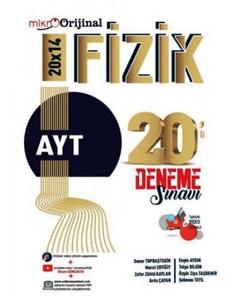 AYT Fizik 20 li Deneme Sınavı Mikro Orijinal 