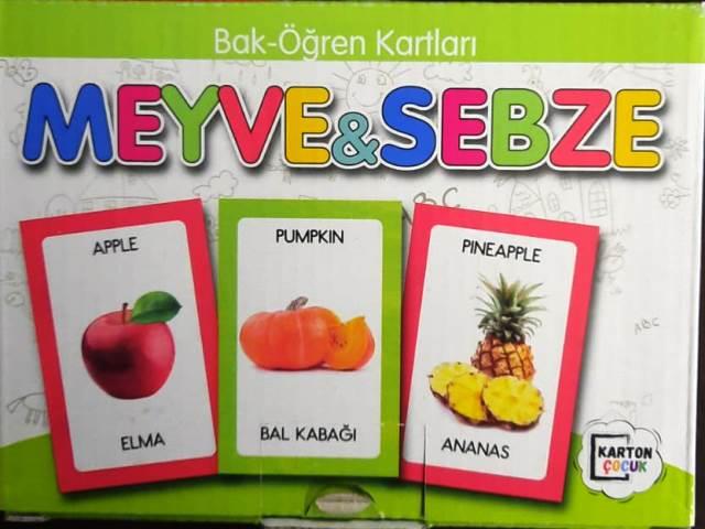 Bak Öğren Kartlar Meyve Sebze