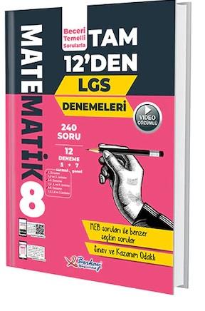Berkay 8.Sınıf Matematik Tam 12'den LGS Denemeleri 2020