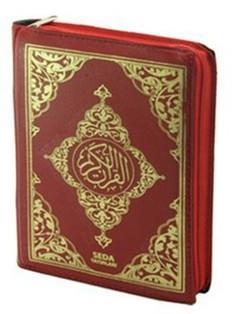 Çanta Boy Kuran'ı Kerim Bordo Kılıflı Seda Yayınları