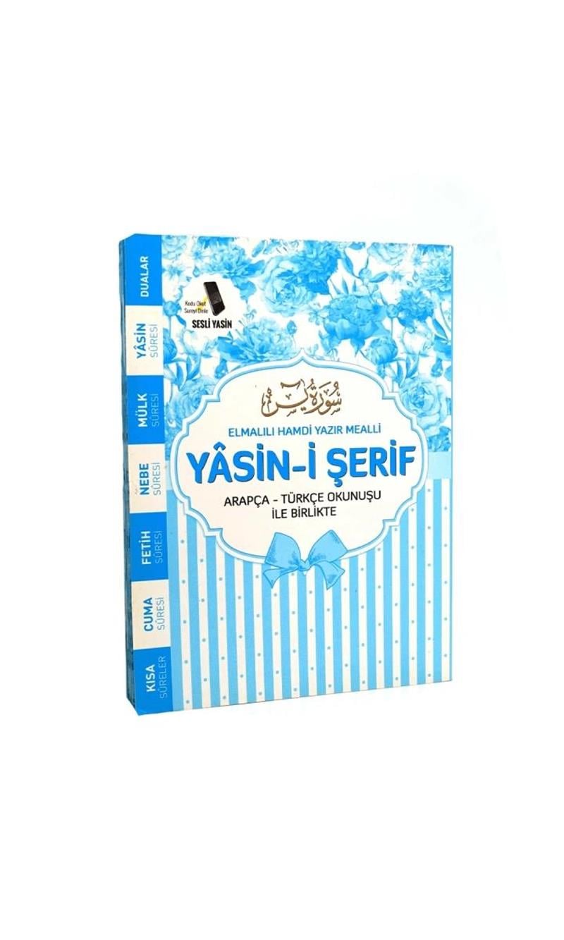 Çanta Boy Mavi Yasin 3' Lü 80 Sayfa Eko Kapak