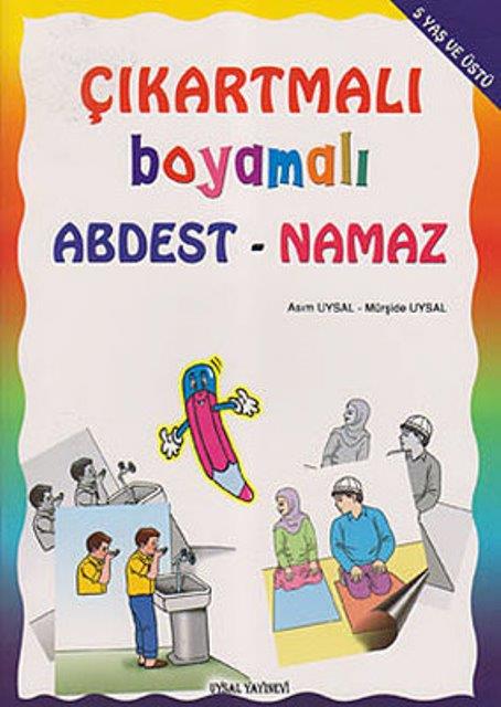 Çıkartmalı Boyamalı Abdest - Namaz