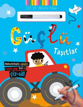 Çiz – Sil Aktivite Kitabı Güçlü Taşıtlar
