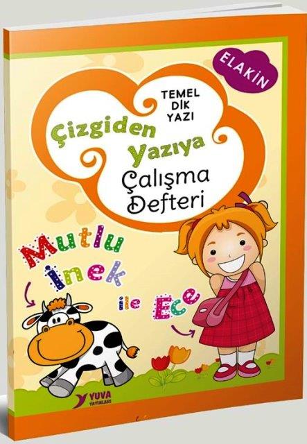 Çizgiden Yazıya Çalışma Defteri (Anetil) - (Düz Yazı) 