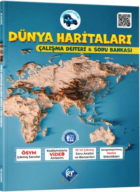 Coğrafyanın Kodları Dünya Haritaları Çalışma Defteri ve Soru Bankası