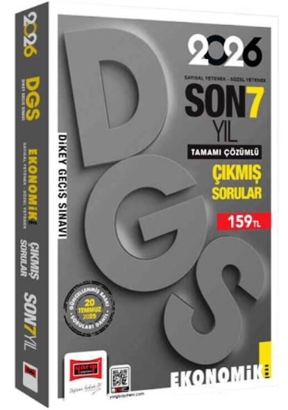 DGS Sayısal-Sözel Yetenek Son 7 Yıl Çıkmış Sorular (Ekonomik Baskı) 2026