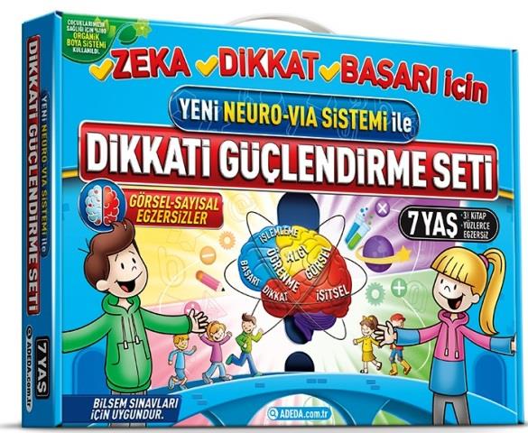 Dikkati Güçlendirme Seti 7 Yaş - Yeni Neuro - Via Sistemi İle