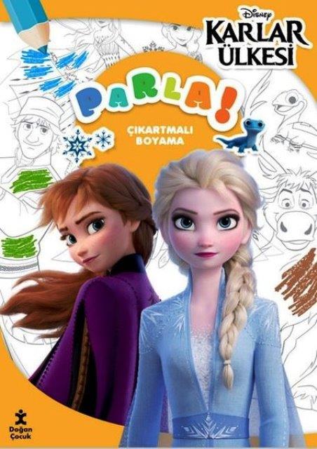 Disney Karlar Ülkesi Parla Çıkartmalı Boyama