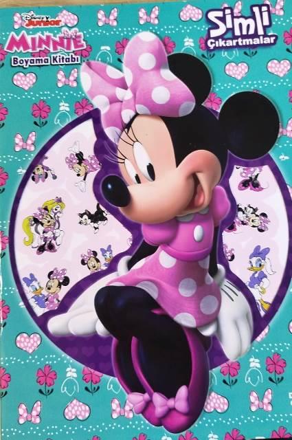 Disney Mınnıe Simli Çıkartmalarla Boyama