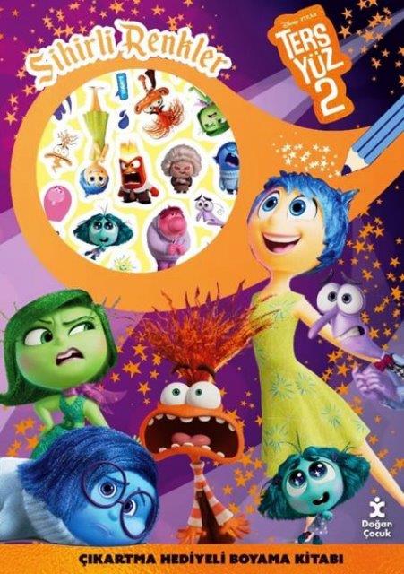 Disney Ters Yüz 2 Sihirli Renkler Çıkartma Hediyeli Boyama Kitabı