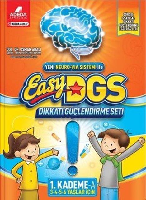 Easy DGS Dikkati Güçlendirme Seti (3 - 4 - 5 - 6 Yaşlar İçin) 1. Kademe A