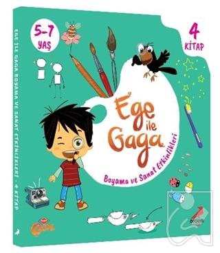 Ege ile Gaga - Boyama ve Sanat Etkinlikleri (4 Kitap Takım)