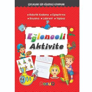 Eğlenceli Aktivite Tekli Kitap (Kırmızı)