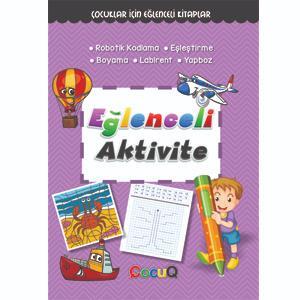 Eğlenceli Aktivite Tekli Kitap (Mor)