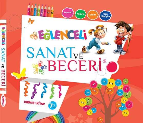 Eğlenceli Sanat ve Beceri Kırmızı Kitap (7 Yaş)