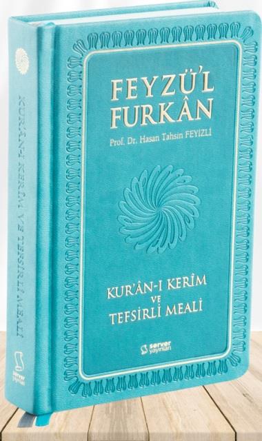 Feyzü'l Furkan Kur'ân-ı Kerîm ve Tefsirli Meali (Büyük Boy - Mushaf ve Meal - Ciltli) TURKUAZ