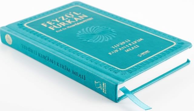 Feyzü'l Furkan Tefsirli Kur'an-ı Kerim Meali (Sempatik Cep Boy - Tefsirli Meal - Ciltli) - Turkuaz