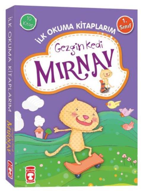Gezgin Kedi Mırnav - İlk Okuma Kitaplarım Set (10 Kitap Takım)